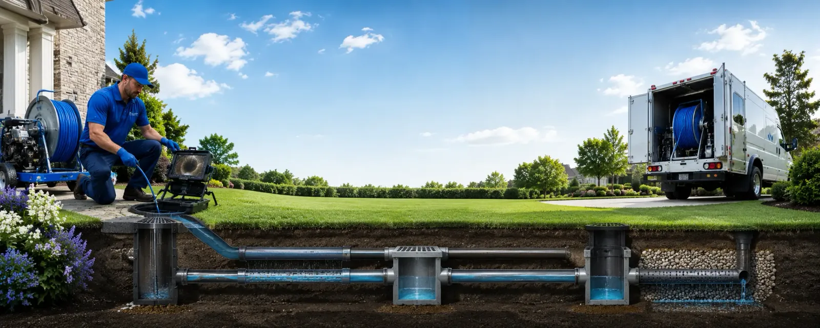 Outdoor drain cleaning information for Dunfermline, IL
