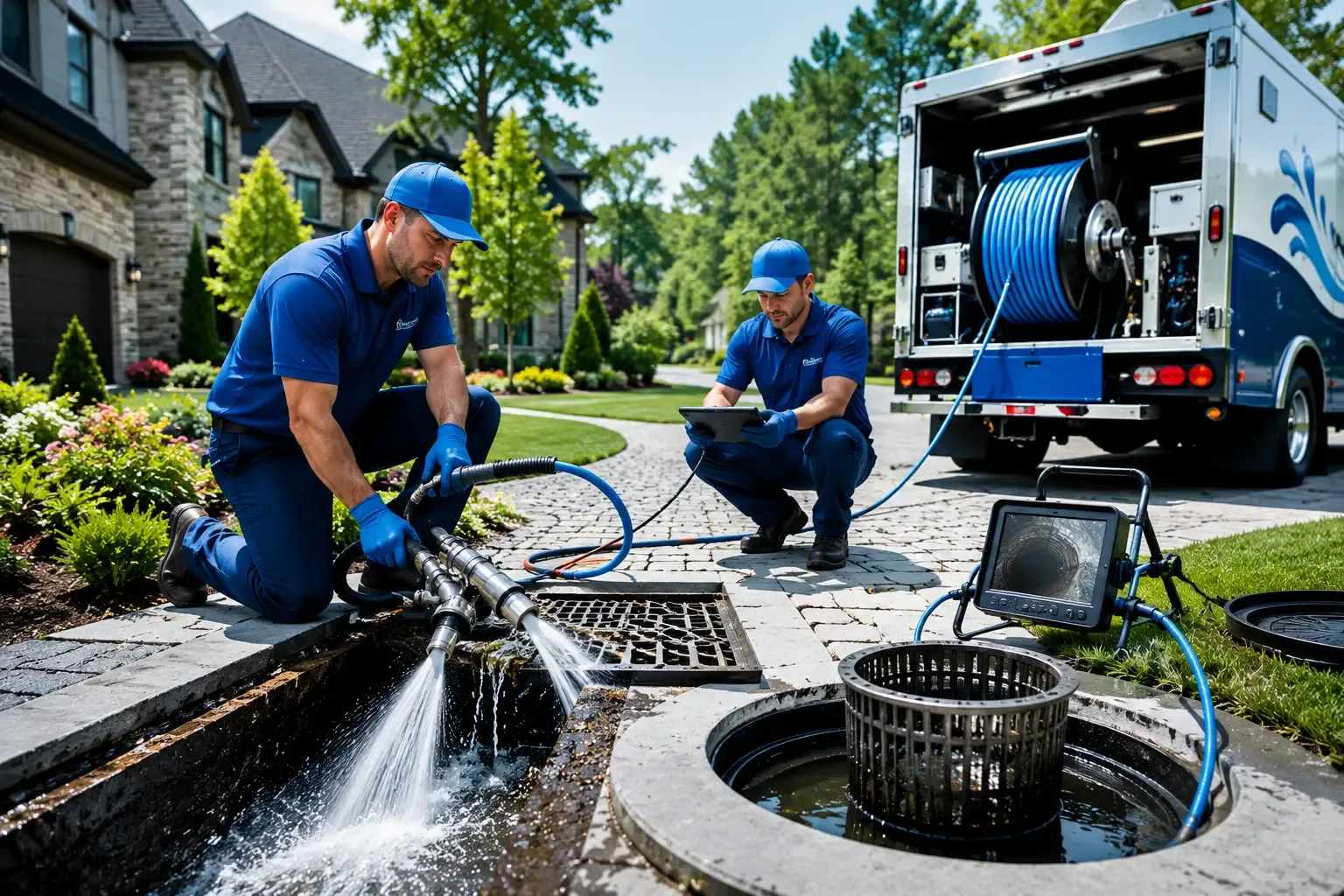 Local outdoor drain cleaning professionals in Dunfermline, IL